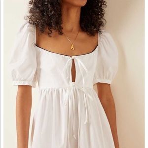 Ciao Lucia Alessia White Cotton Dress